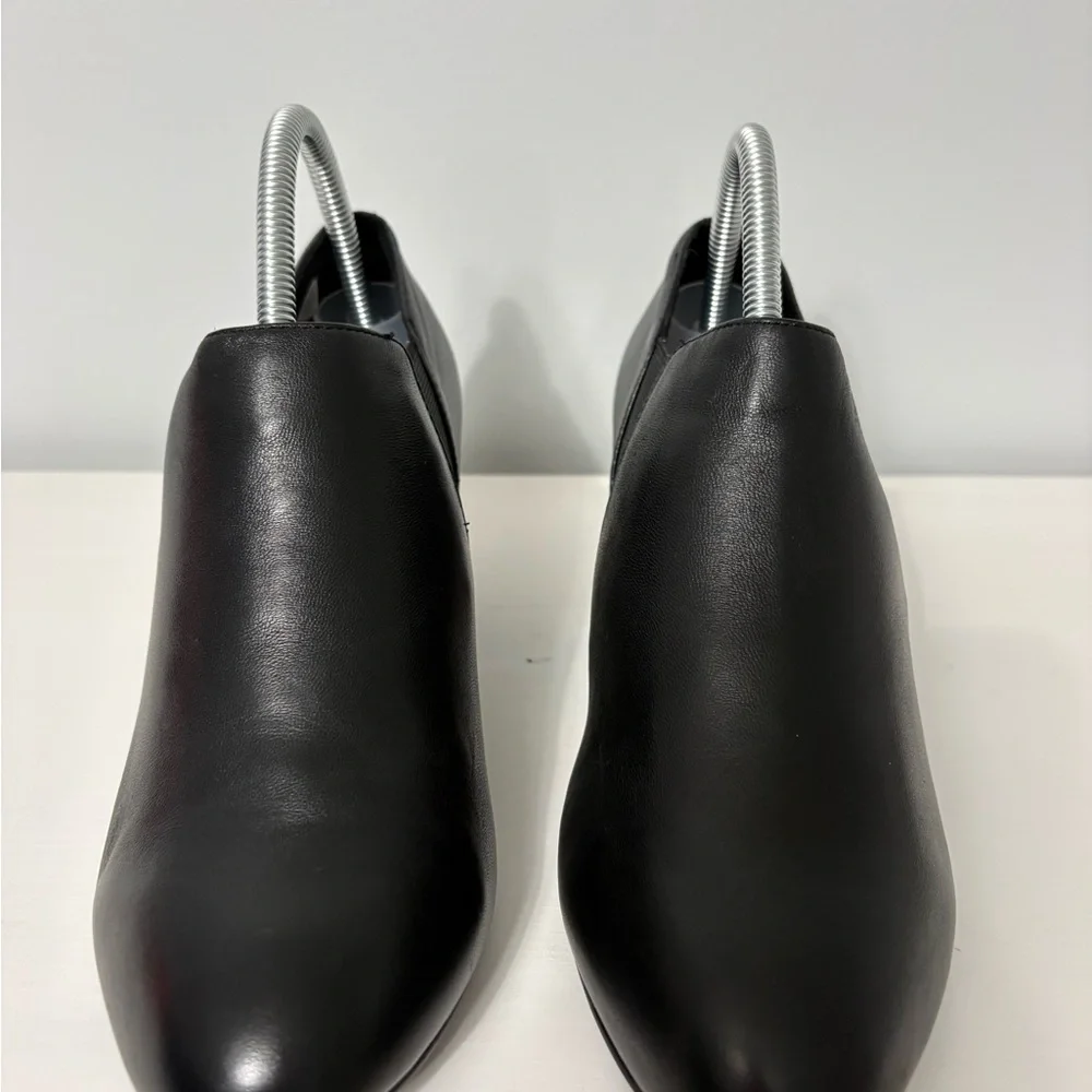 Vionic Stanton Black Leather Wedge Booties – Size 9 - Picture 3 of 12